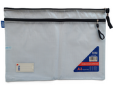 Ibc Zipper Bag Double Pocket Ibc-D58 -A3 Ass Colours